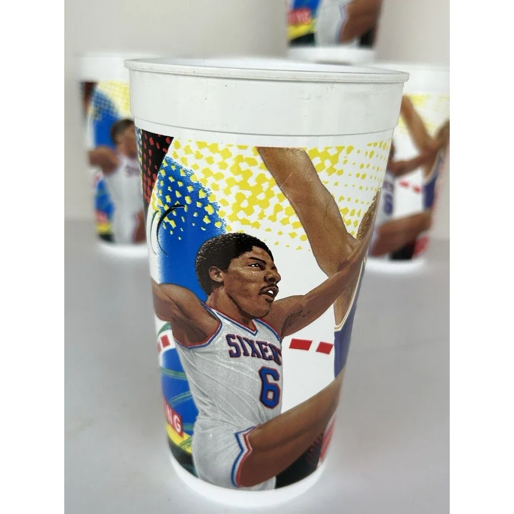 1992 McDonald’s Julius Erving Dr J NBA Collector Cups Lot of 5
